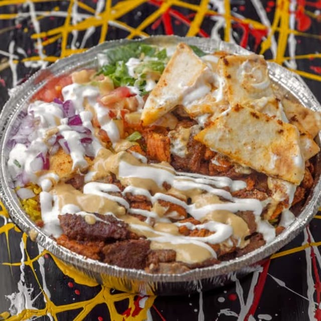 Halal Hens Platter.