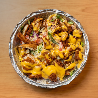 Mac N Chicken Loaded Fries